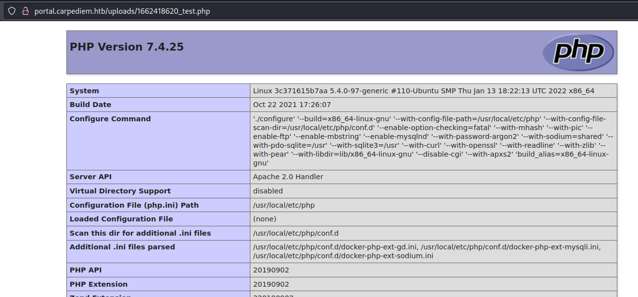 phpInfo