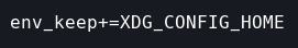 XDG_CONFIG_HOME