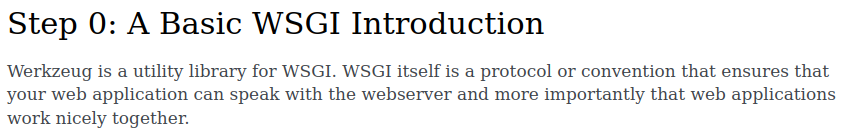 WSGI